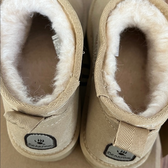BearPaw Cream Ankle Boots - Picture 4 of 9